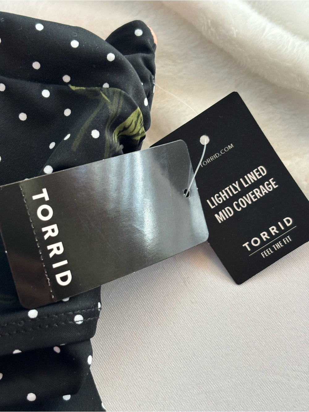 TORRID Tankini Floral Dot Twist Front Underwire Top size 2-D/DD NWT - Picture 10 of 16